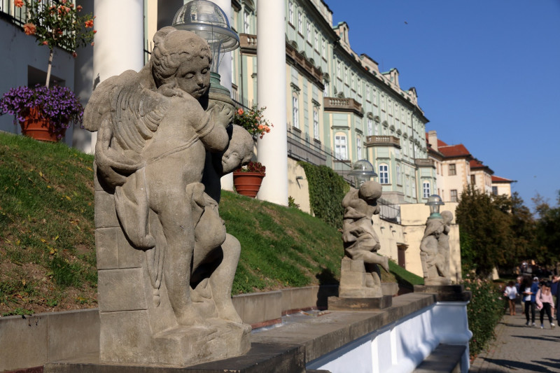 aux jardins du chateau de Prague