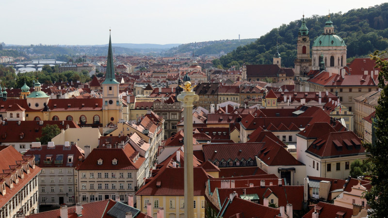 vue sur Prague, Mala strana